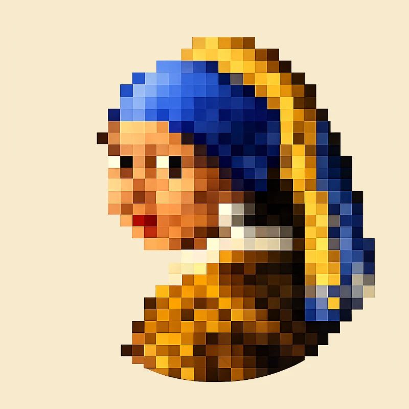 Das Mädchen mit dem pixeligen Perlenohrring