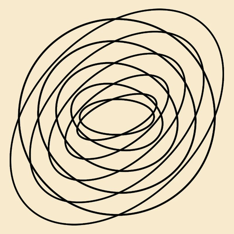 Coiled Abstract Spiral Circle