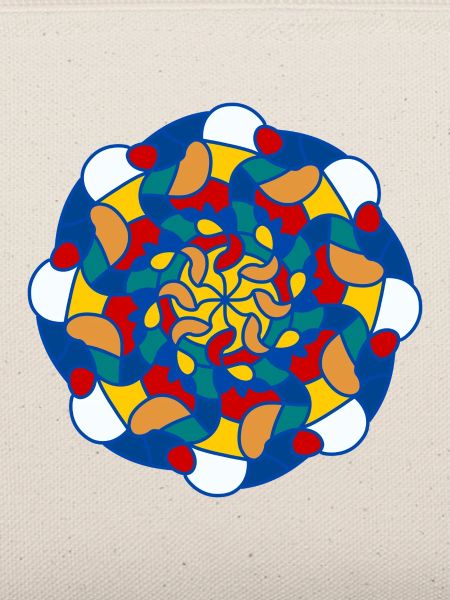 Helles Kaleidoskop-Mandala