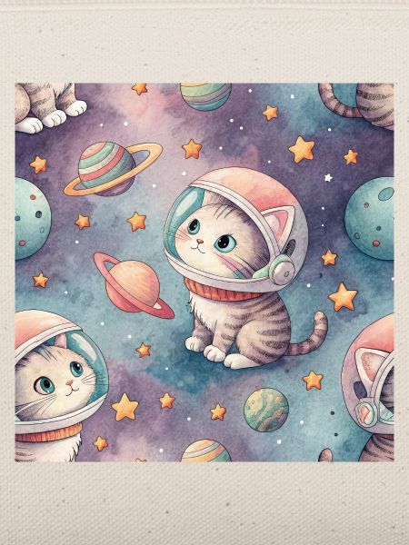 Kosmisches Kätzchen im Orbit