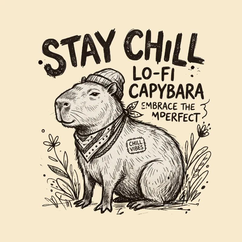 Capybara Chill LoFi Artwork