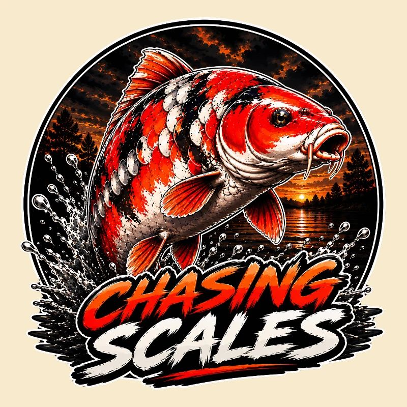 Chasing Scales Carp Éclaboussure Design