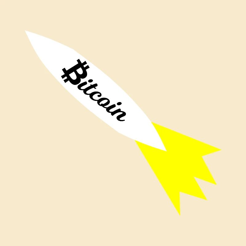Bitcoin Rocket Print