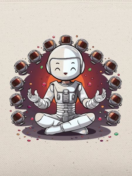 Kosmische Meditation des Astronauten