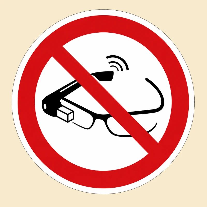 Smart glasses prohibited