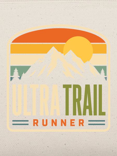 Ultra Trail Runner Mountain Sunset