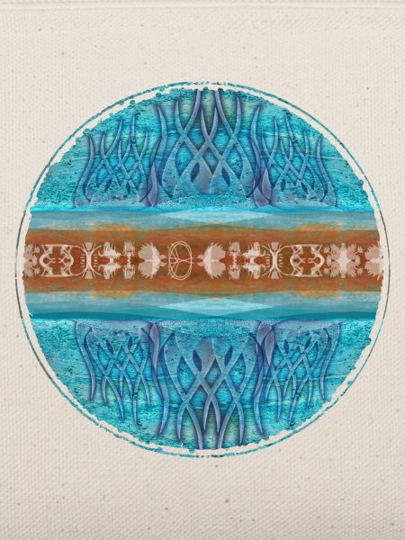 Teal Mandala-Band Kreisdesign