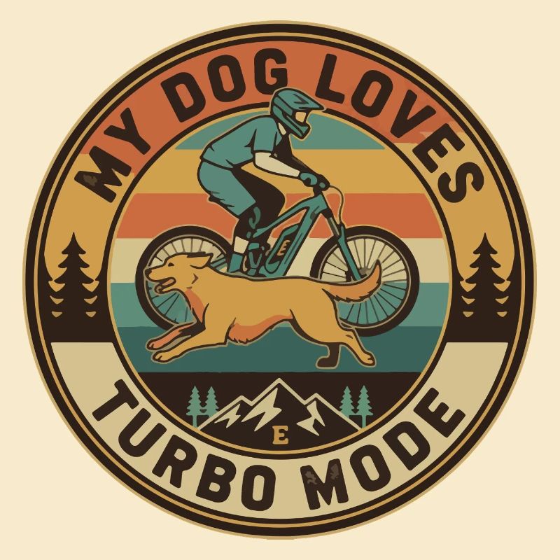 Mon chien adore le mode turbo E-VTT rétro