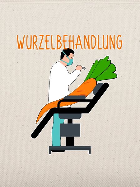 Wurzelbehandlung Garten-Witz zweideutig Karotte