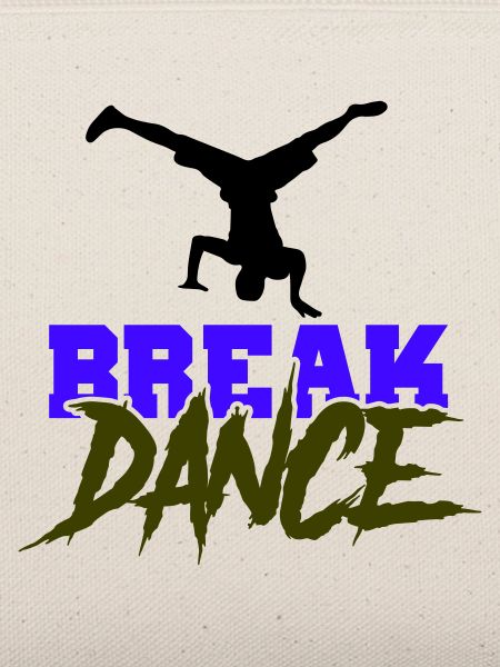 Breakdance Schriftzug Kontrast
