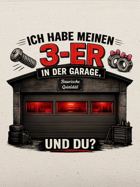 3-ER in der Garage – Humor-Design