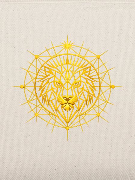 Goldener Metatron-Totem-Löwe
