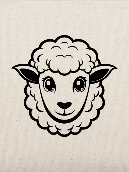 Cute sheep face