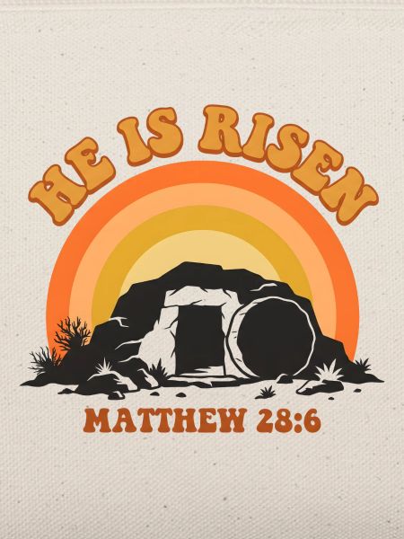 Auferstandener Jesus Retro Sunset