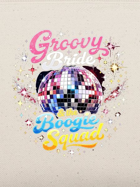 Groovy Bride & Boogie Squad JGA Diskokugel