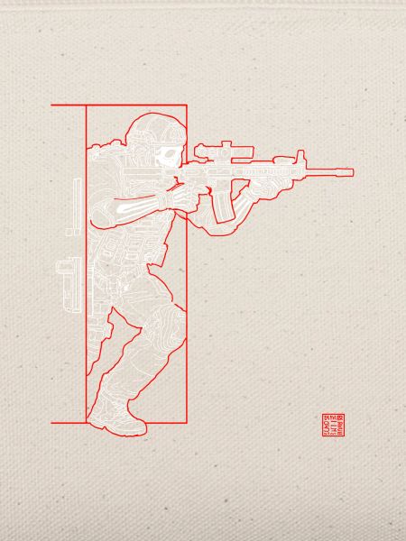 Soldaten silhouette