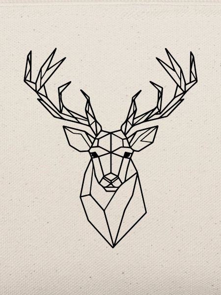 Geometric Deer – Polygon Hirsch Silhouette