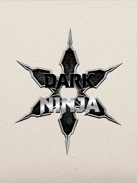 Dunkler Ninja Emblem Sternlogo