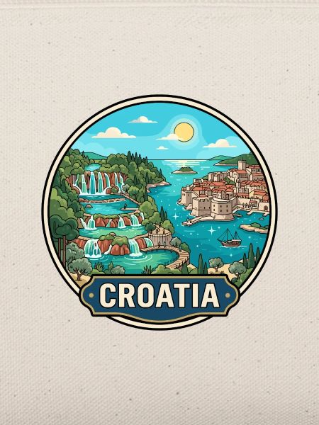 Kroatien-Reiseabzeichen Plitvicer Seen Dubrovnik