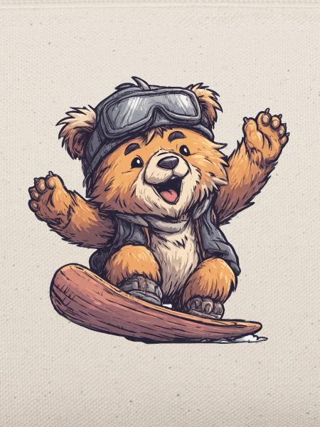 Skateboard-Bär mit Sonnenbrille