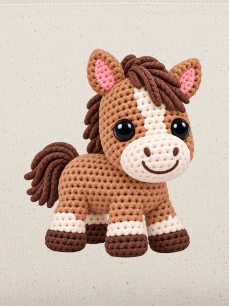 Häkelpferd Kuschelpony