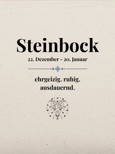 Steinbock Sternzeichen – ehrgeizig & ruhig