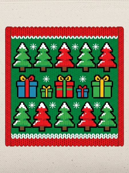 Ugly Christmas Pixel Strick Muster