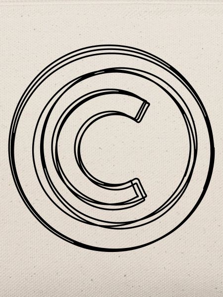 Copyrightzeichen handgezeichnet