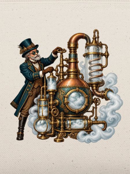Steampunk-Dampfmeister-Mechanik