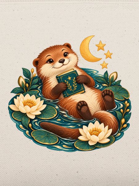 Otter Reader am Teich