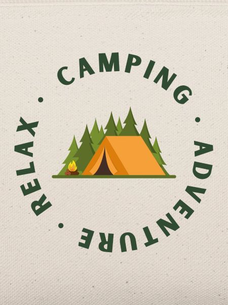Camping Adventure Circle Logo