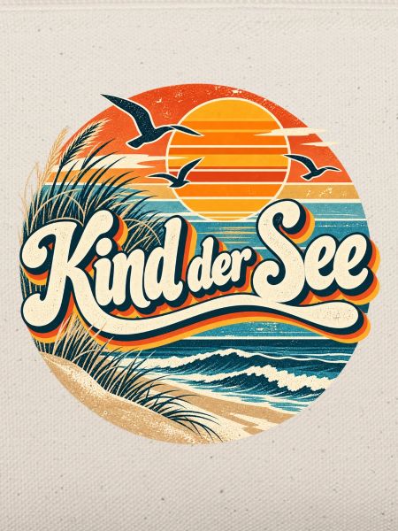 Kind der See Strand Retro