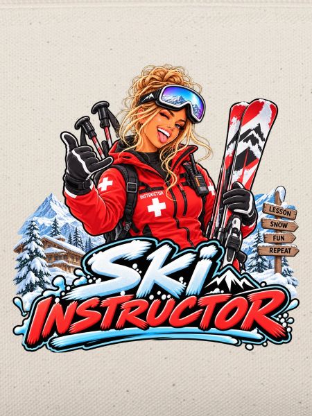 Dynamischer Skilehrer