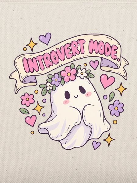 Introvert Mode Geist mit Blumenkranz