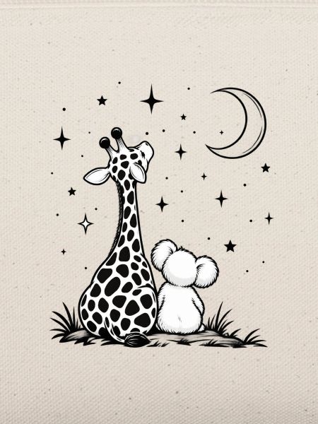 Giraffenwelpen-Mondnacht