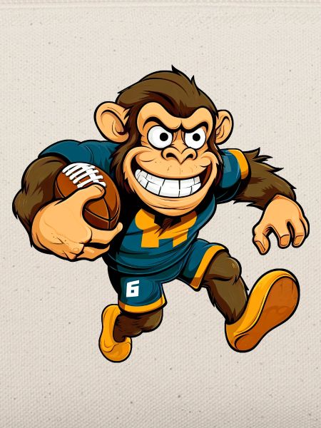 Affe Rugbyspieler