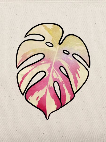 Pastel Monstera Blatttraum