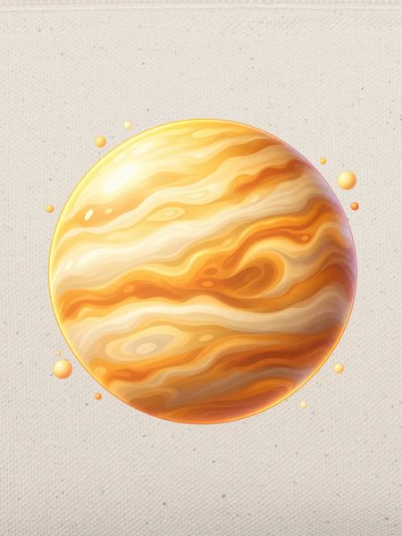 Goldplanet Jupiter Wirbel