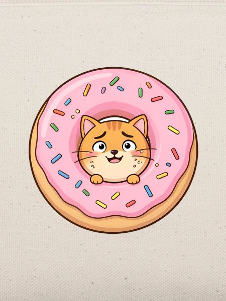 Kawaii Cat Donut Pop