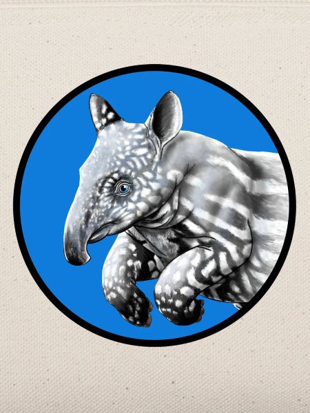 kleines Tapir in rundem kreis