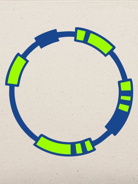 Plasmid DNA Genetik Logo