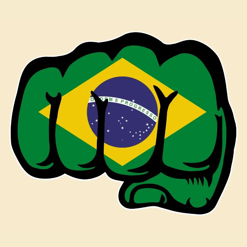 Brasilien Flagge Hand Faust