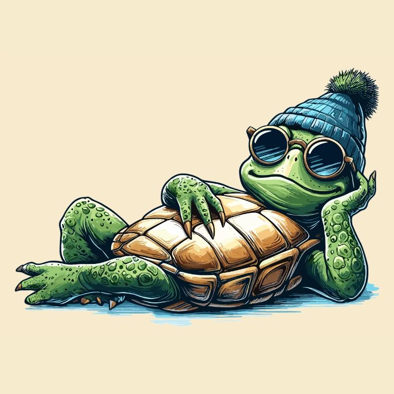 Chill Toad Turtle Cool Chill Gift