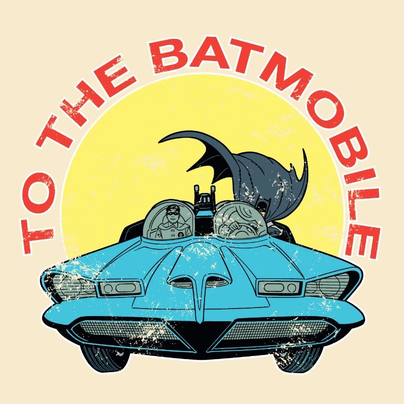 DC Comics Batman Robin Batmobile Look Usé