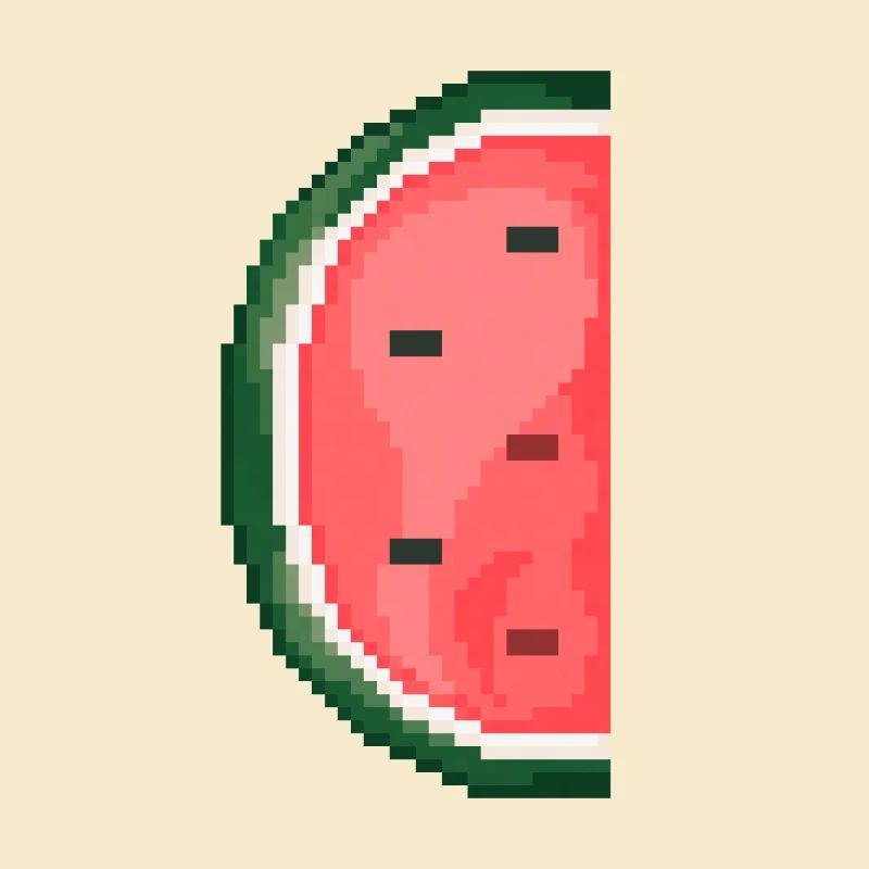 Pixel Art Melon Pattern Variante 1