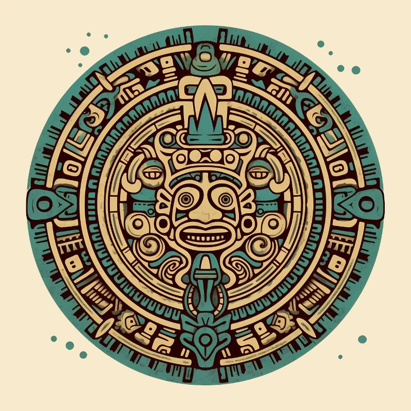 Inca, Aztec, Mayan Coin, Symbol, Artwork