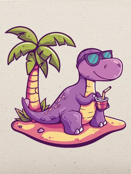Dinosaurier brontosaurus Sommer