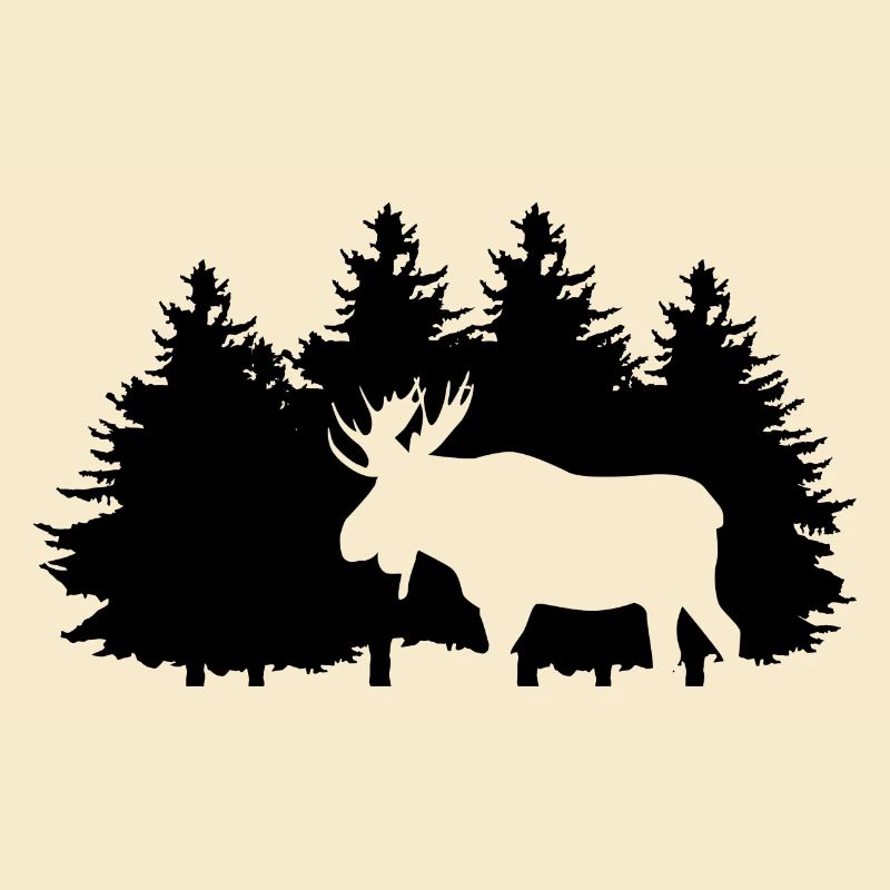 Elk in Forest
