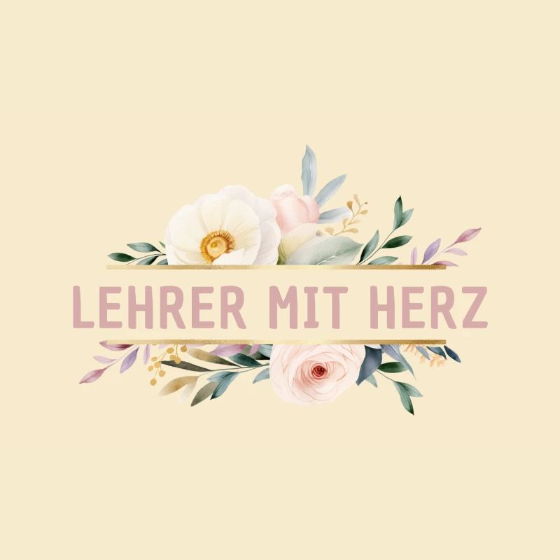 Lehrer mit Herz - personalisierba