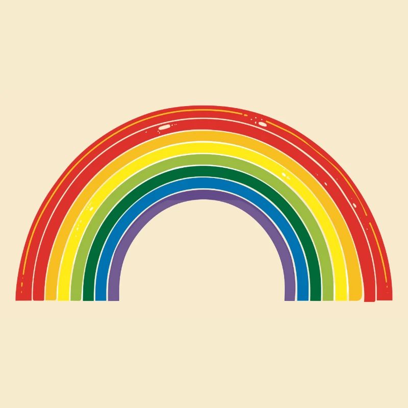 Regenbogen gerade Linien